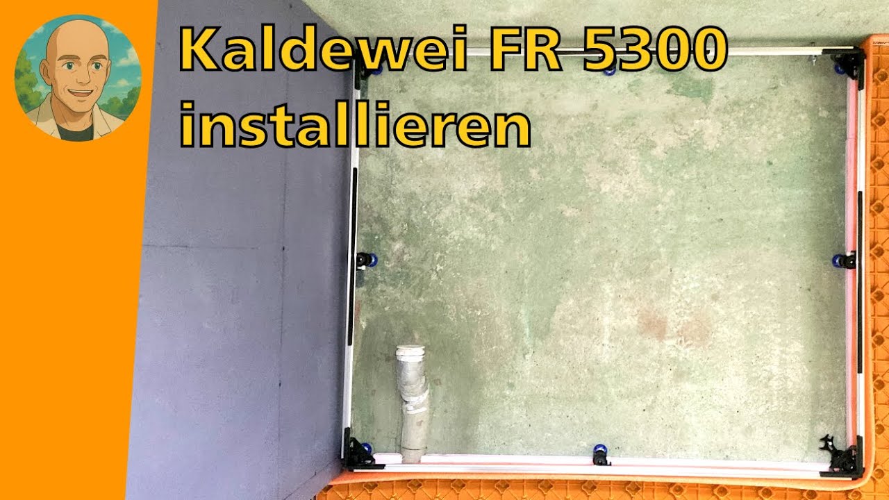 Kaldewei Cayonoplan Duschwanne installieren — Teil 1 Wannenträeger FR 5300