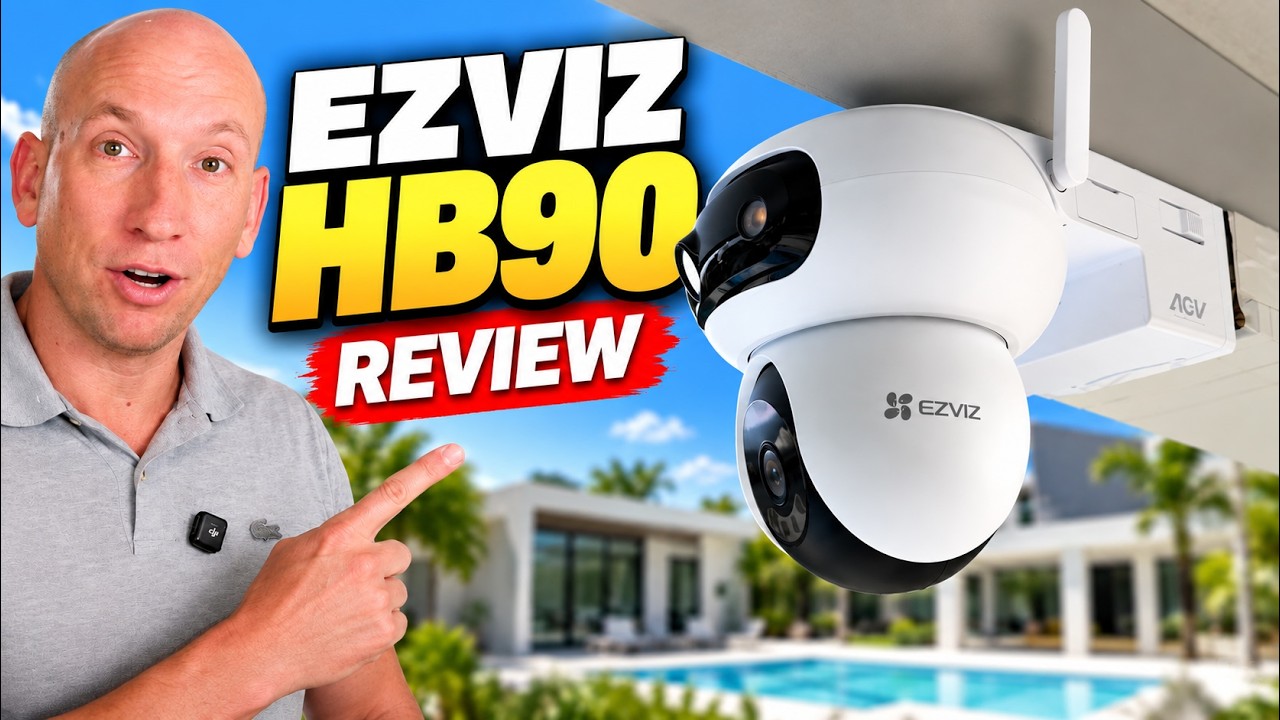 Best Dual Solar Security Camera? EZVIZ HB90 Dual 3K Review &mdash; It Tracked Me Across My Backyard