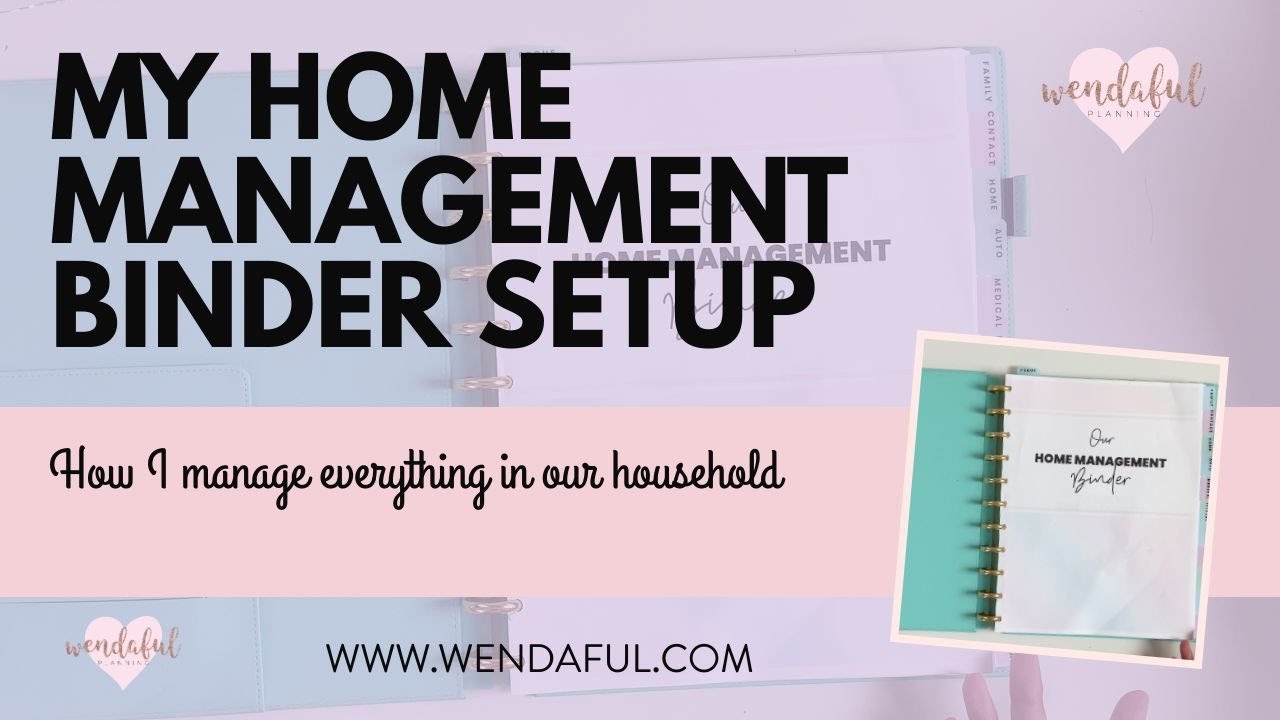 Home Management Binder Flip Through