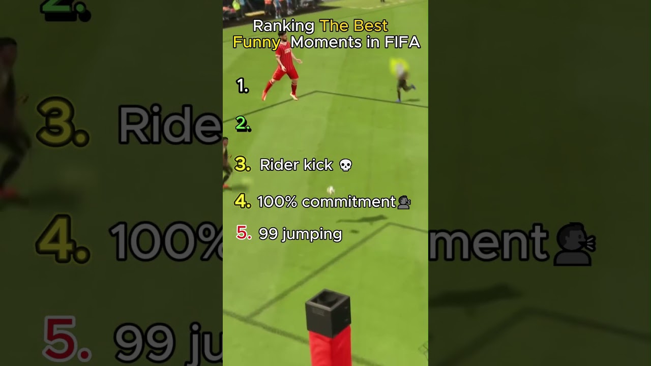 Рейтинг лучших смешных моментов FIFA #fifa #eagames #football #shorts