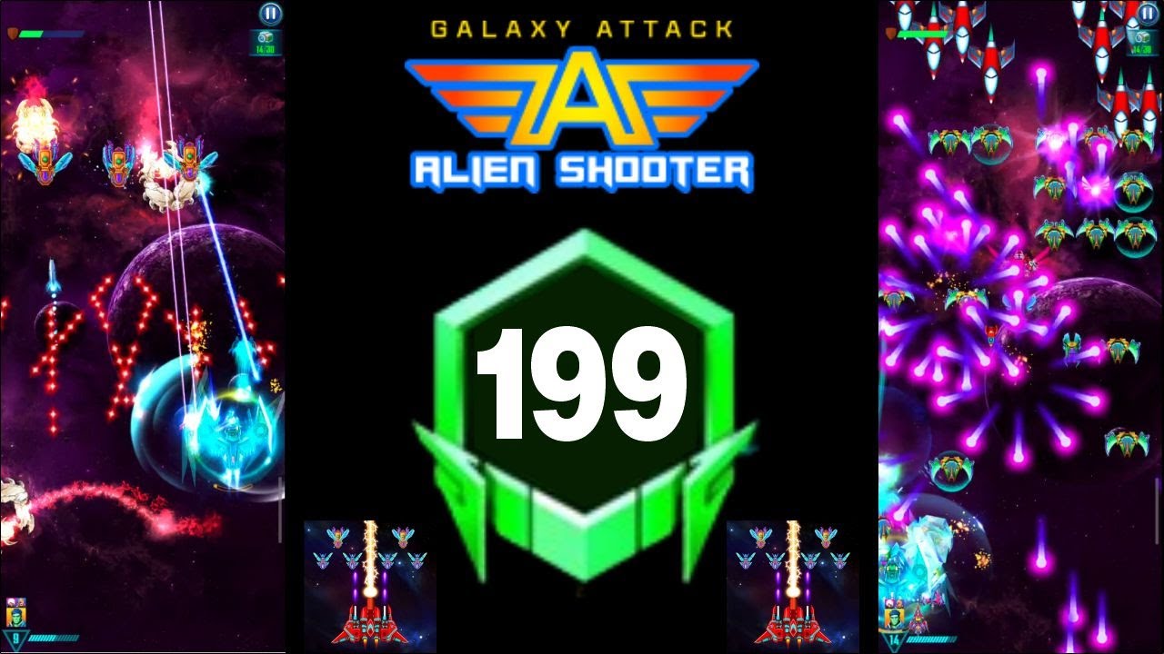 Galaxy Attack: Alien Shooting | New Campaign Mode | New Level 199 No Revive Review | By Apache Gamer
