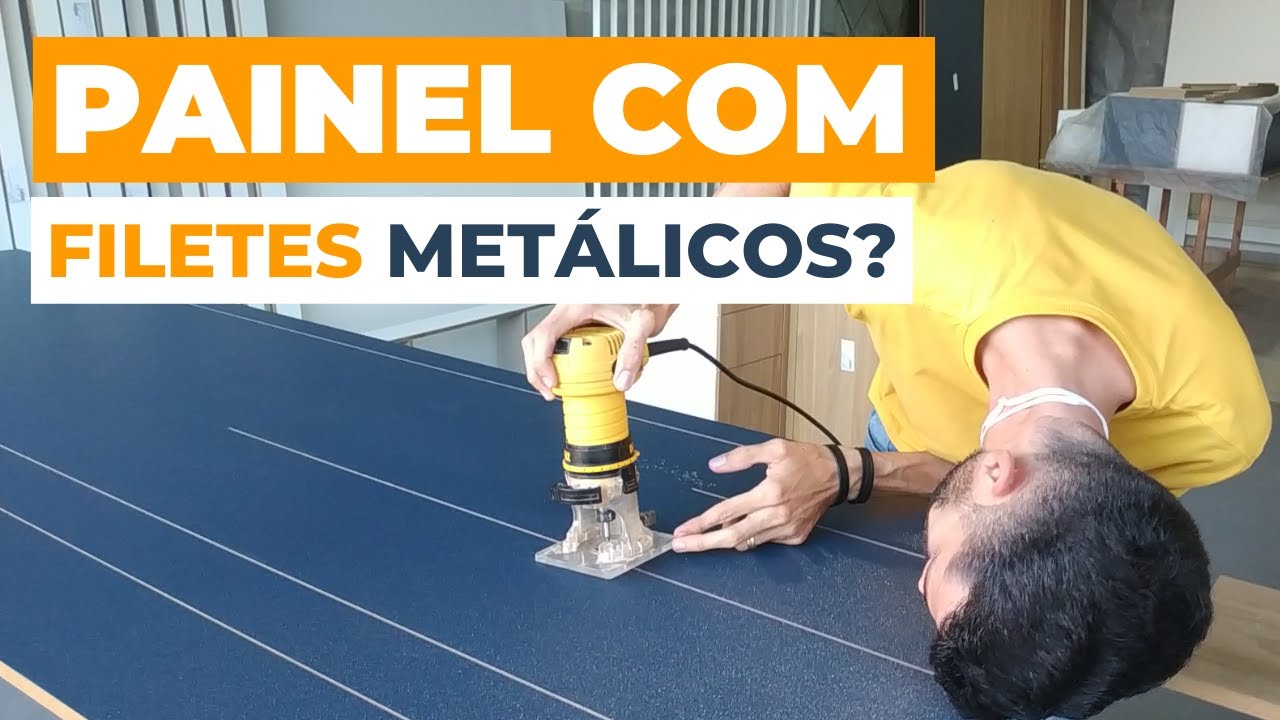PAINEL COM FILETES METALICOS [ PARTE 04]