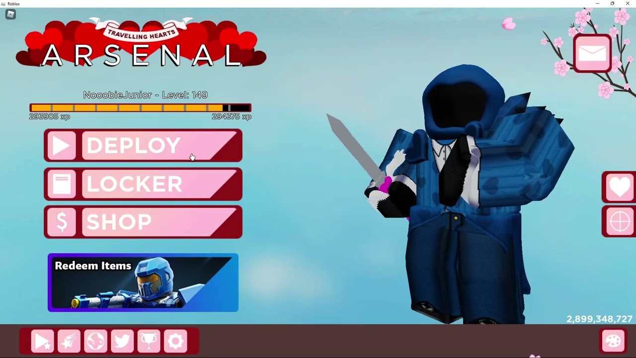 I got the Seeker Of Hearts In Roblox Arsenal