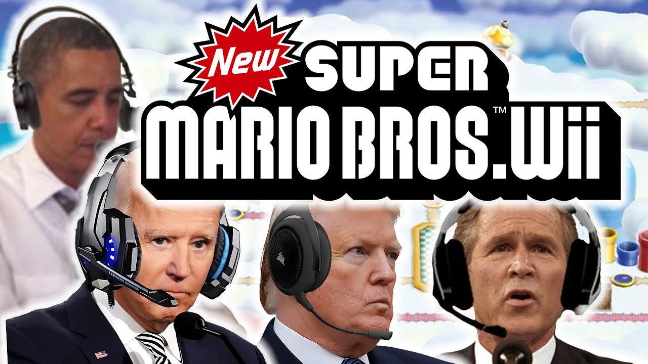US Presidents Play New Super Mario Bros. Wii 13