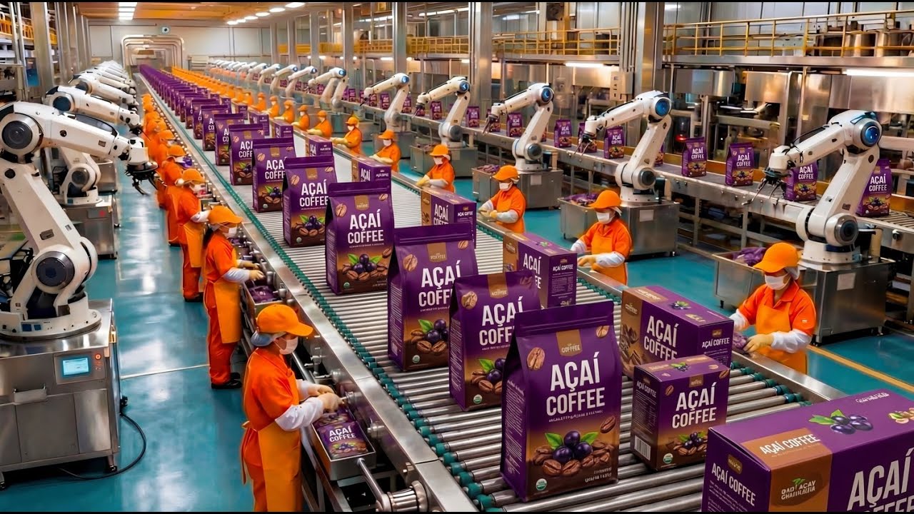 Inside a Modern açaí Factory: From Farm to açaí coffee (The Whole Process)