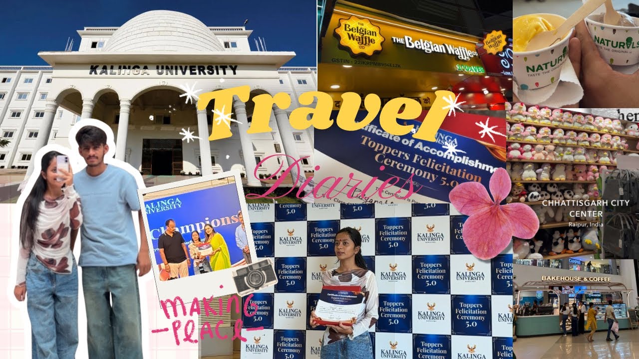 A DaY at KaLiNGa university Raipur/ mini tour + ceremony & endless fun✨💅🏻