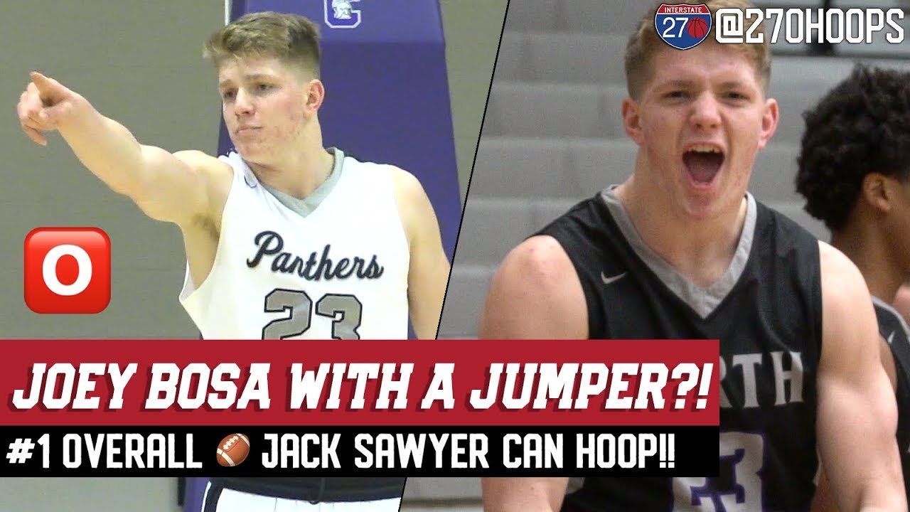 Joey Bosa With A JUMPER?! #1 Overall 🏈 Jack Sawyer Is A Killer On The Hardwood!!
