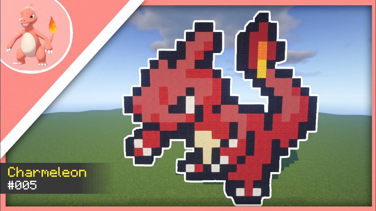 Charmeleon | Minecraft Pixel Art