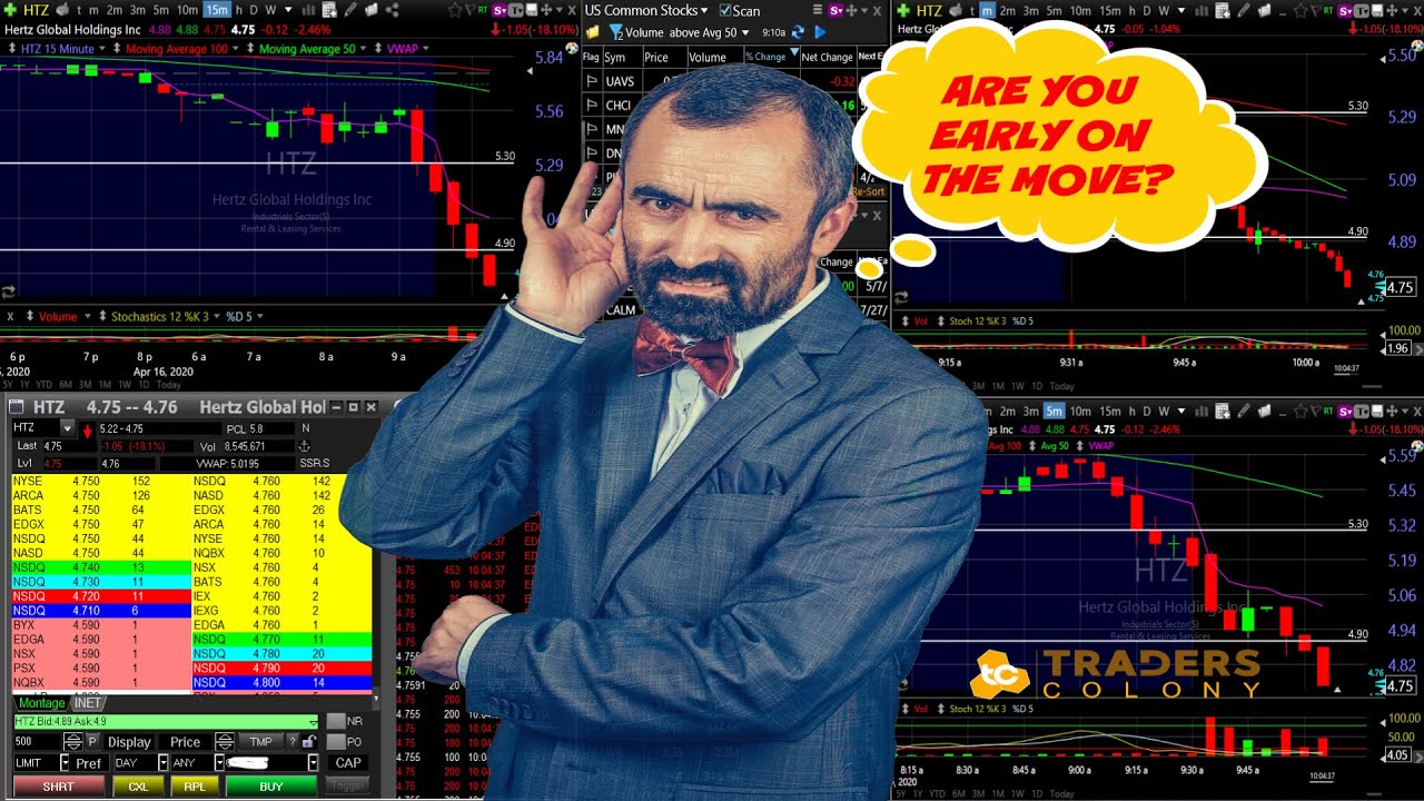 HTZ stock trade getting in the flush