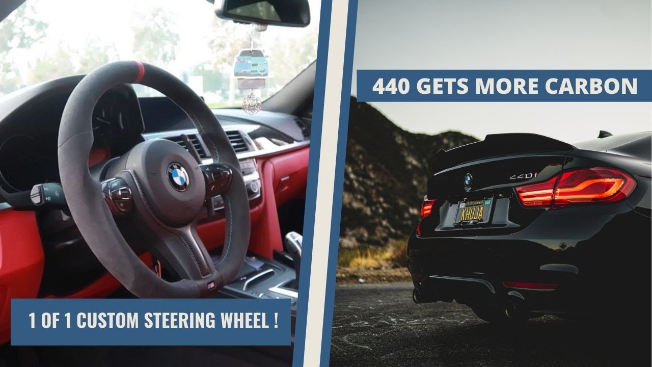 MY 440I GETS 1 OF 1 CUSTOM AZA STEERING WHEEL & MORE CARBON