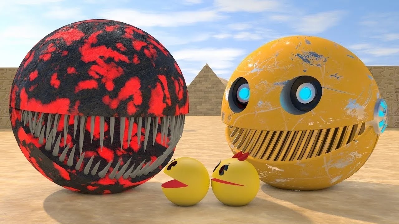 Live 3D Character Showcase &ndash; Sci-Fi Egyptian Pacman Universe in Unreal Engine 5 | Futuristic