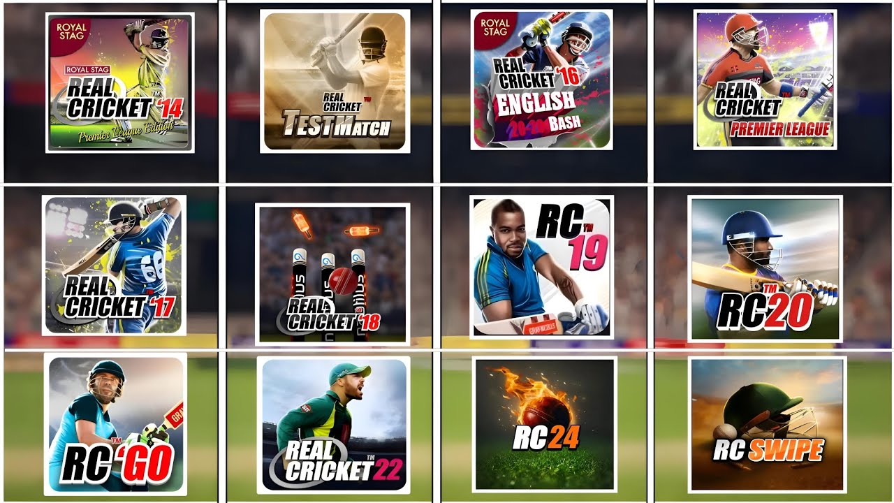 Evolution Of Real Cricket Mobile ( Real Cricket 14, 15, 16, 17, 18, 19, 20, 22, 24) Full Gameplay