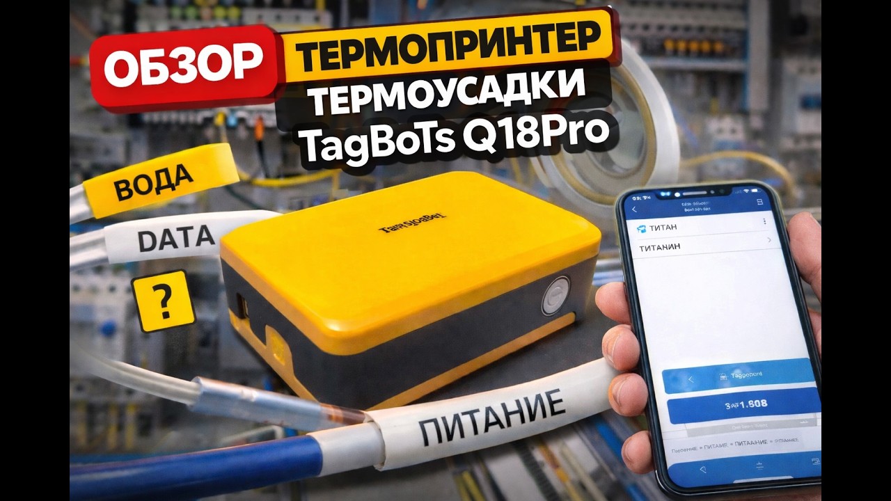 Обзор термопринтера этикеток TagBoTs Q18pro