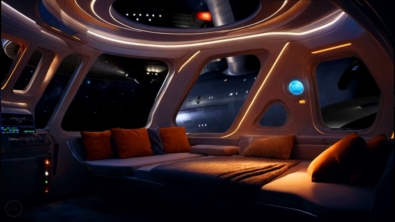 Star Trek Sleep Sounds | Jupiter Station Sleeping Quarters | Nightshift | ASMR, White Noise,