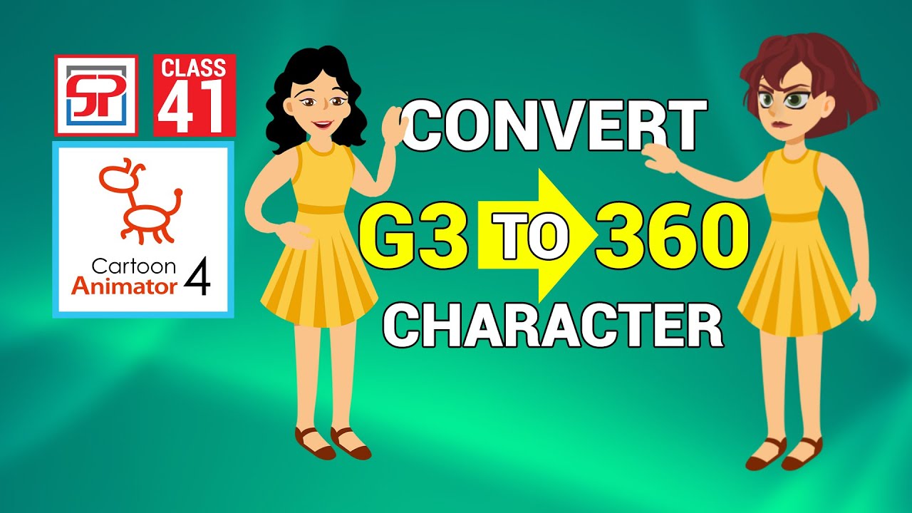 Cartoon Animator 4: How to convert G3 to 360 Character | 2D Animation | Hindi Tutorial