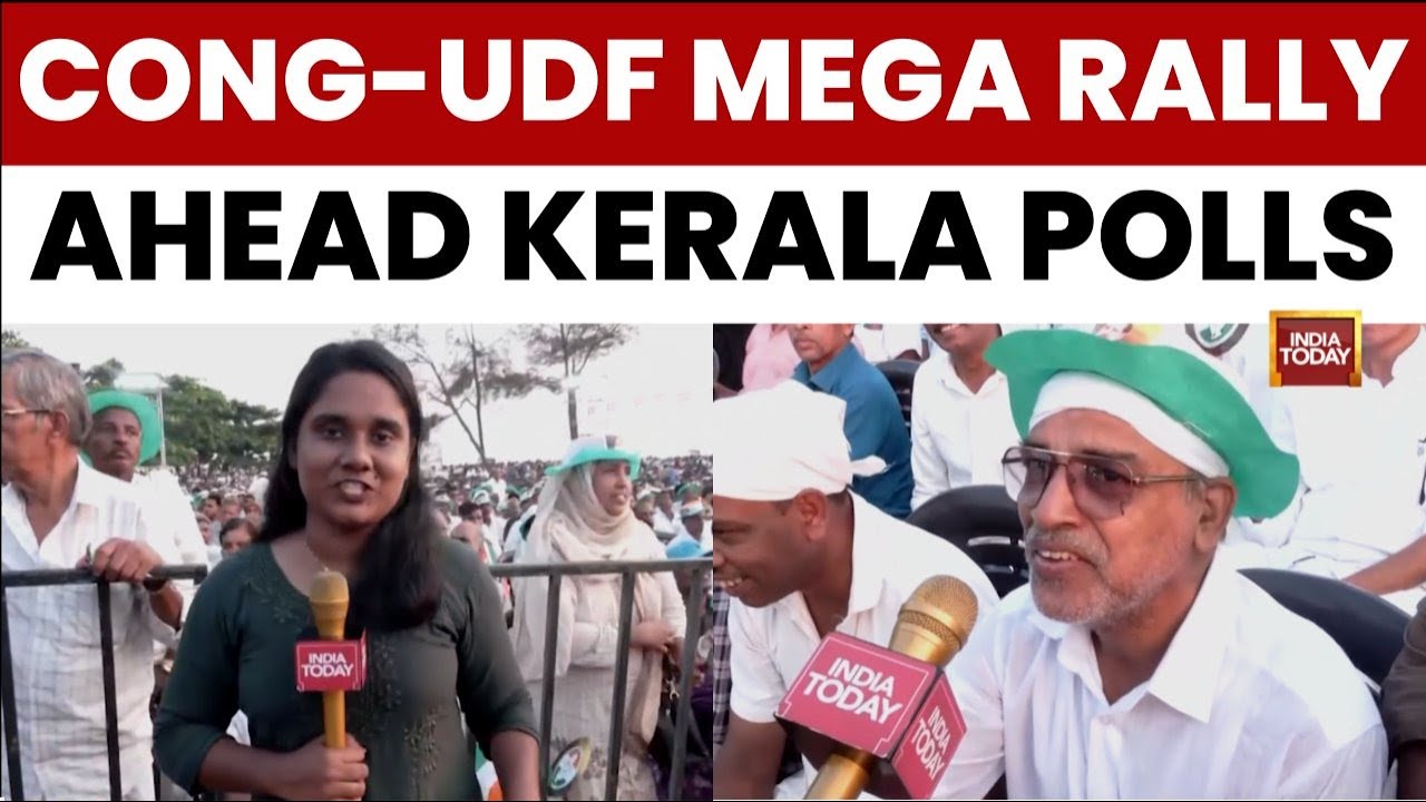 Indian National Congress UDF Mega Rally in Kozhikode | 100+ Seat Target in Kerala Polls