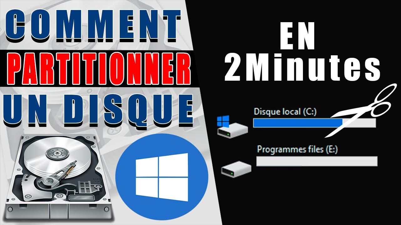 Comment partitionner un disque dur.
