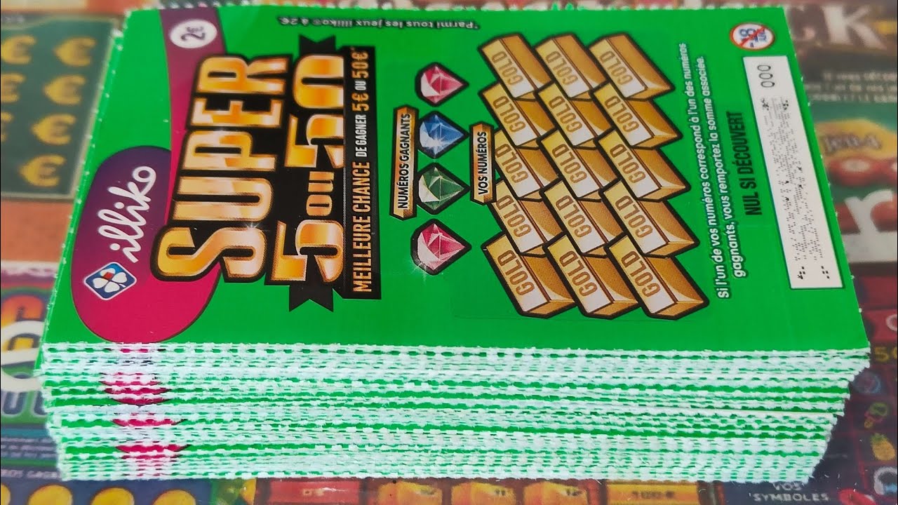 Grattage d'un carnet de super 5 ou 50 🤑🤑😱☘️❤️🥰