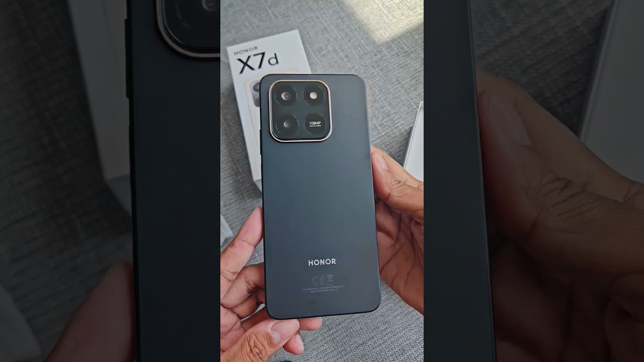 Распаковка HONOR X7d &mdash; смартфона с защитой от воды со всех сторон.
