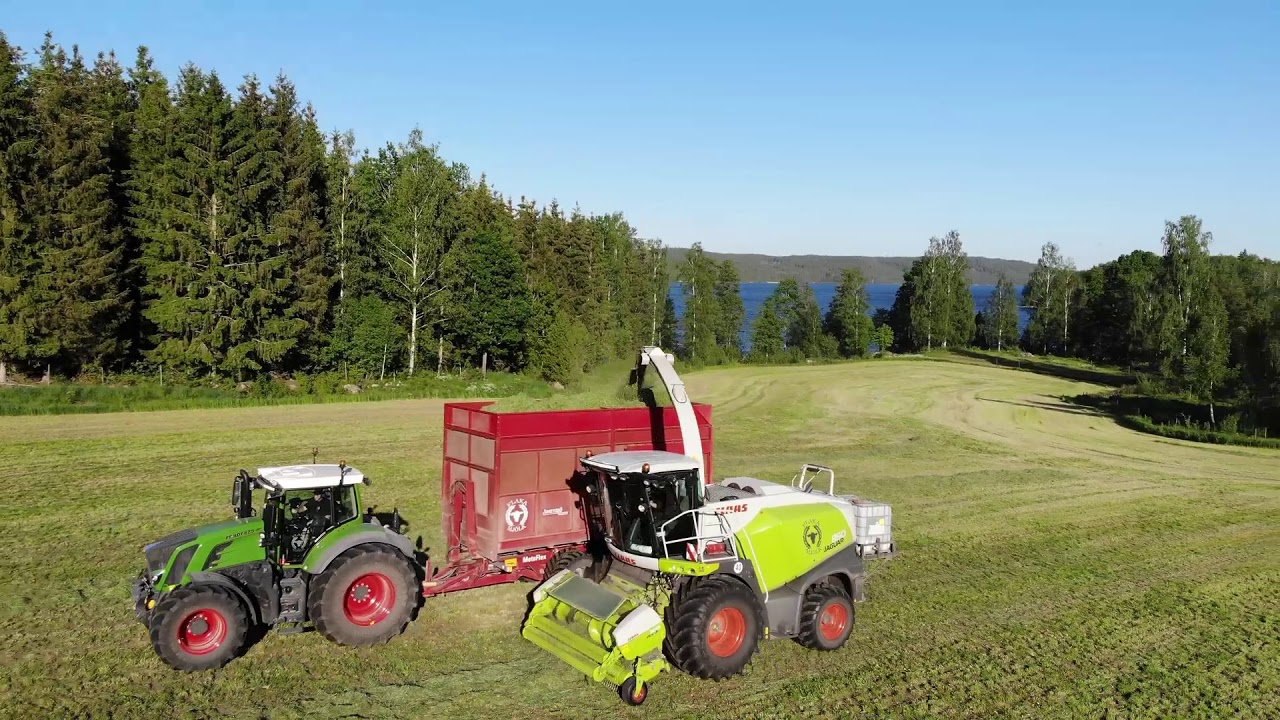 Ensilage skörd 2020 med Flaka Mjölk AB/Stång -lantbruk