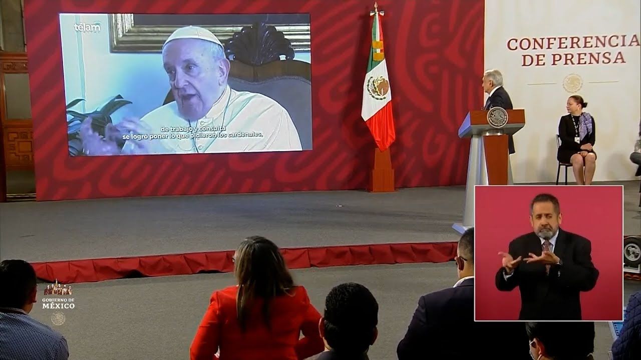López Obrador dice que lo quieren enfrentar con la Iglesia y reivindica al papa Francisco