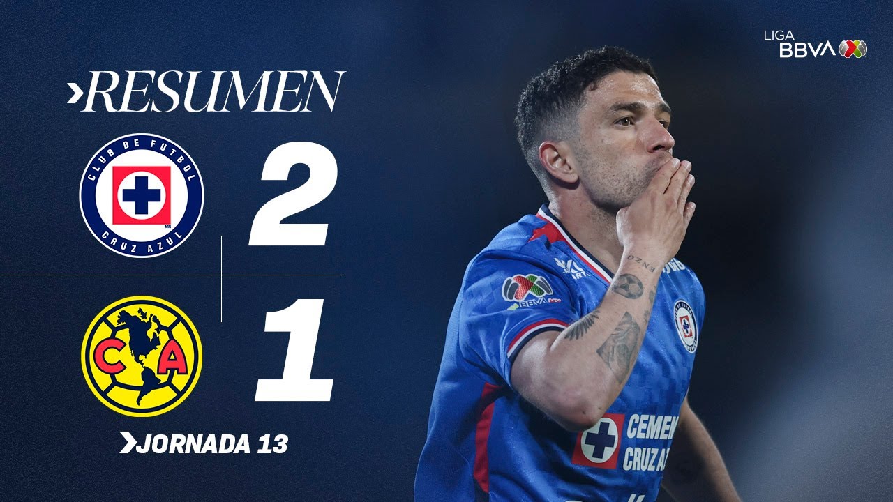 CRUZ AZUL 2-1 AMÉRICA J13 | ¡Triunfo valioso de los Celestes! | Apertura 2025