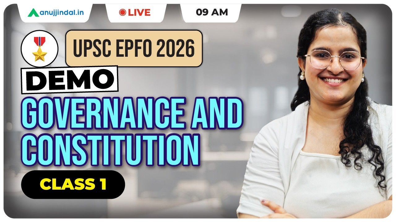 APFC 2026: Free Class 1 Governance & Constitution | APFC Notification 2026 | APFC | Anuj Jindal