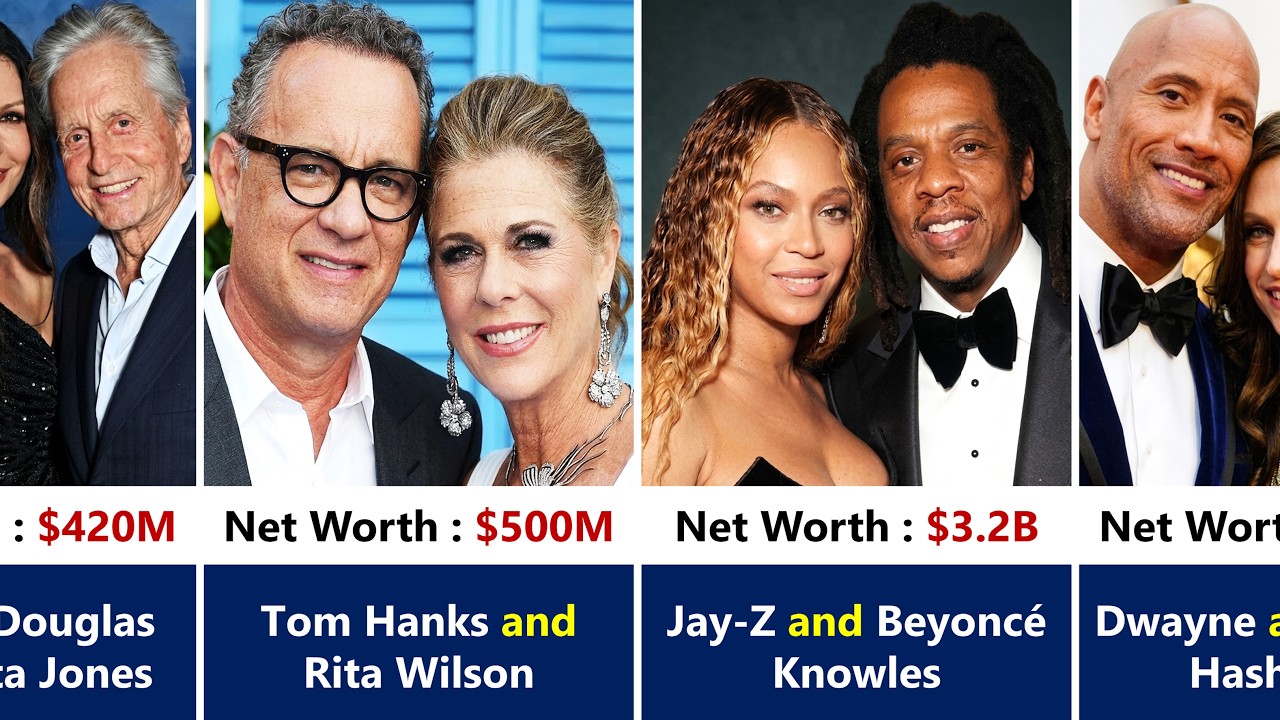 Top 50 Richest Couples in Hollywood 2026 &ndash; Who Tops the List?
