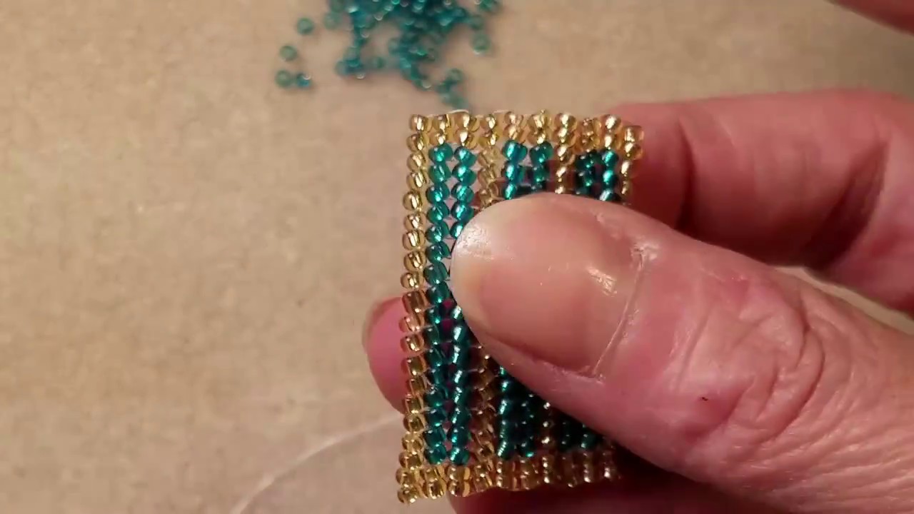 Creating Patterns in Flat Herringbone Stitch