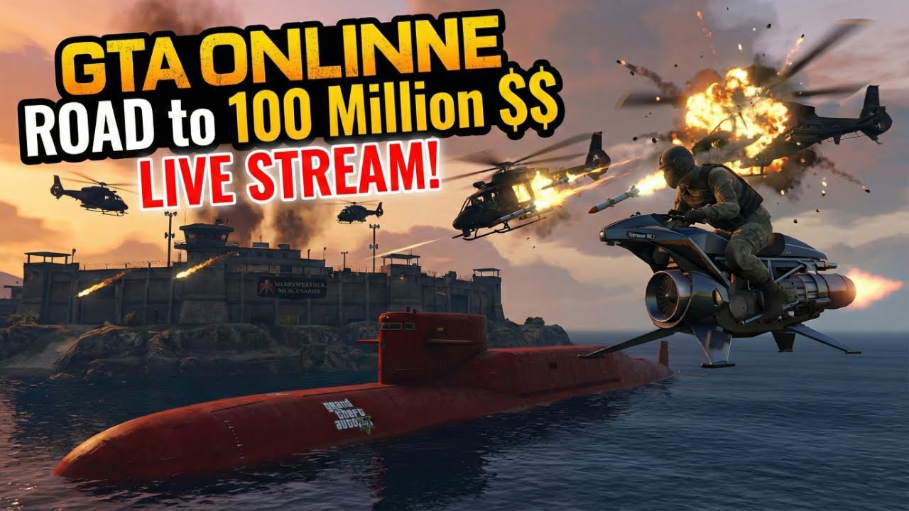 GTA 5 online Live Until 100 Million $$$ 🔥 