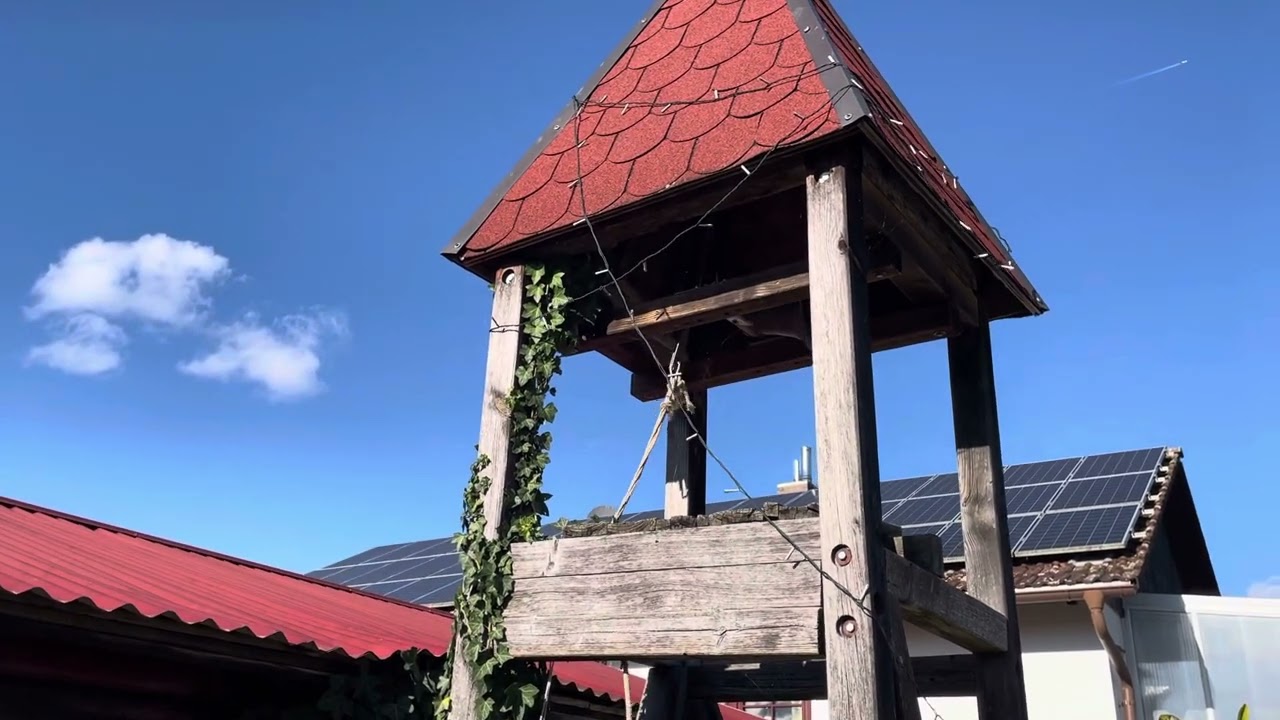 Meine große Glocke im Turm der Gartenkapelle