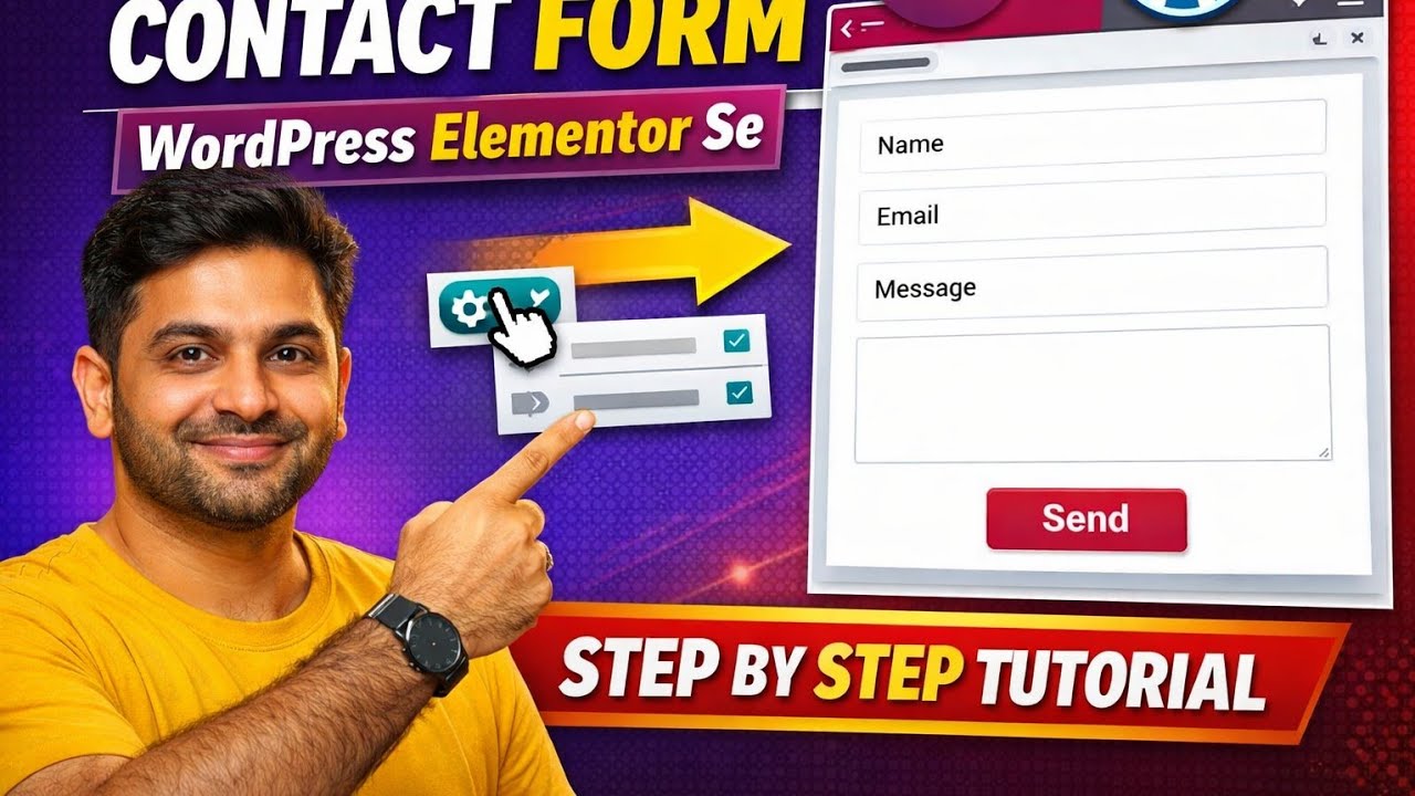 WordPress Elementor Se Contact Form Kaise Banaye | Step by Step Hindi Tutorial