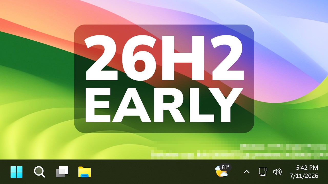 Как установить Windows 11 26H2 раньше всех