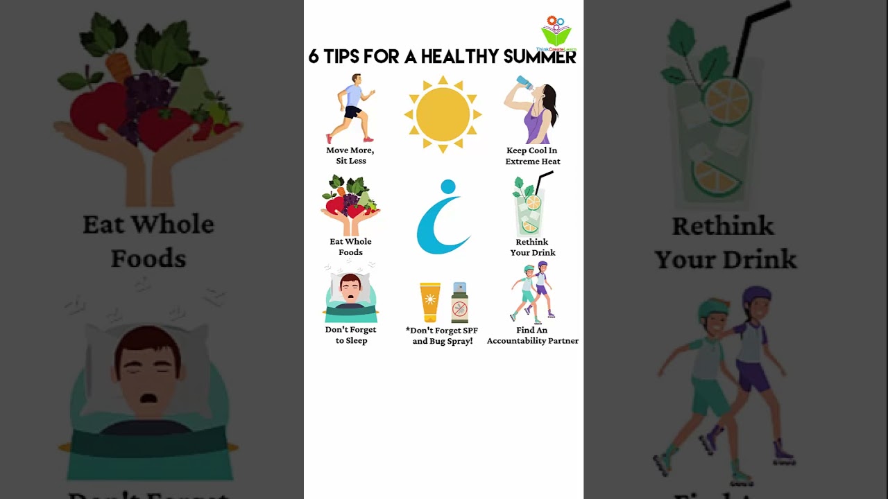 6 Tips for a helthy summer #health tips #health tips shorts #thinkcreatelearn