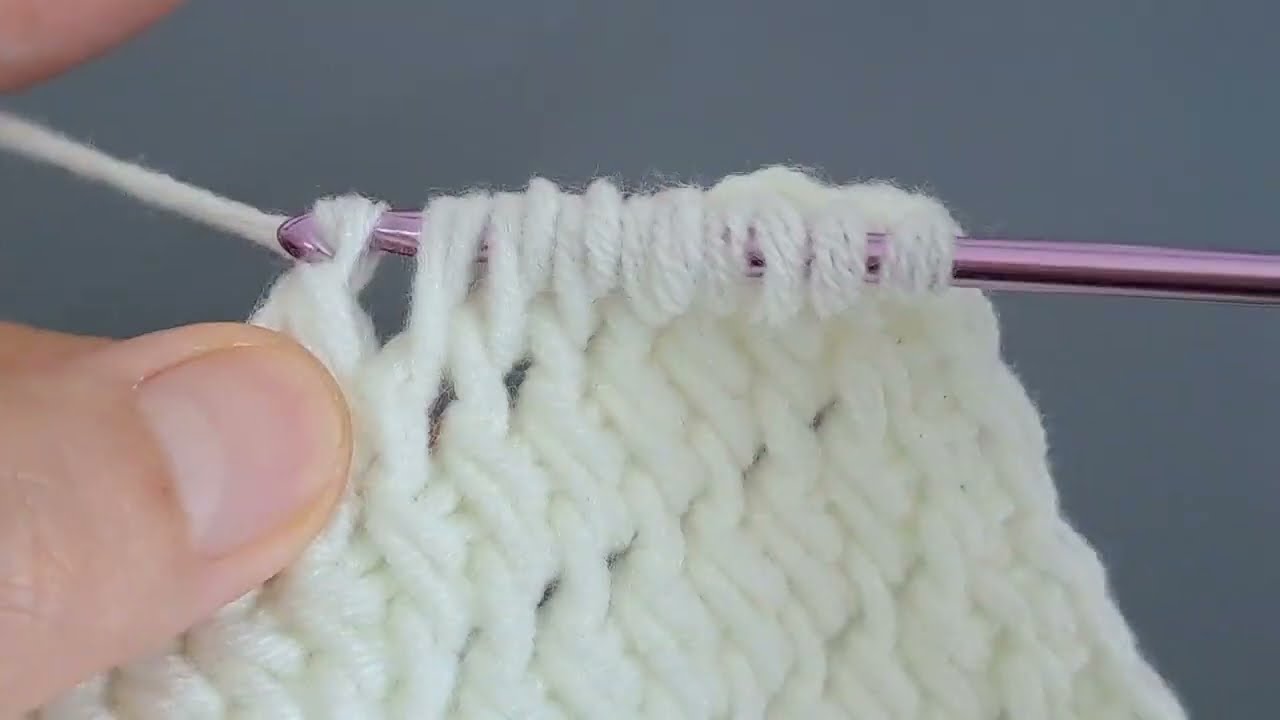 Tunisian crochet pattern
