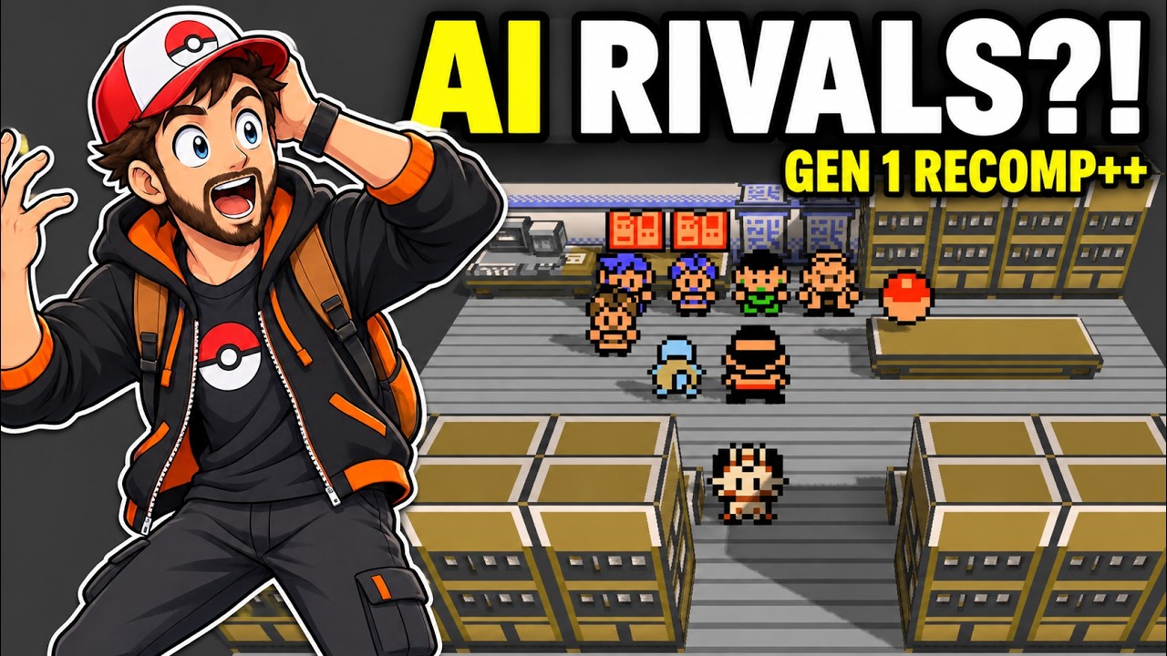 Pok&eacute;mon Gen 1 Just Got AI RIVALS?! | Gen 1 Recomp++