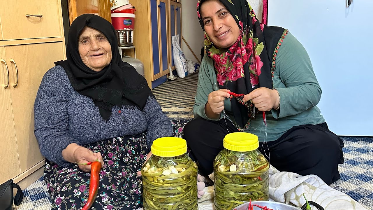 85 YAŞINDAKİ ANNEMDEN TURŞU Tarifi 10 KG  FASÜLYE BİBER KARIŞIK TURŞU KURDUK 💯ANNEMİN TURŞU TARİFİ✅