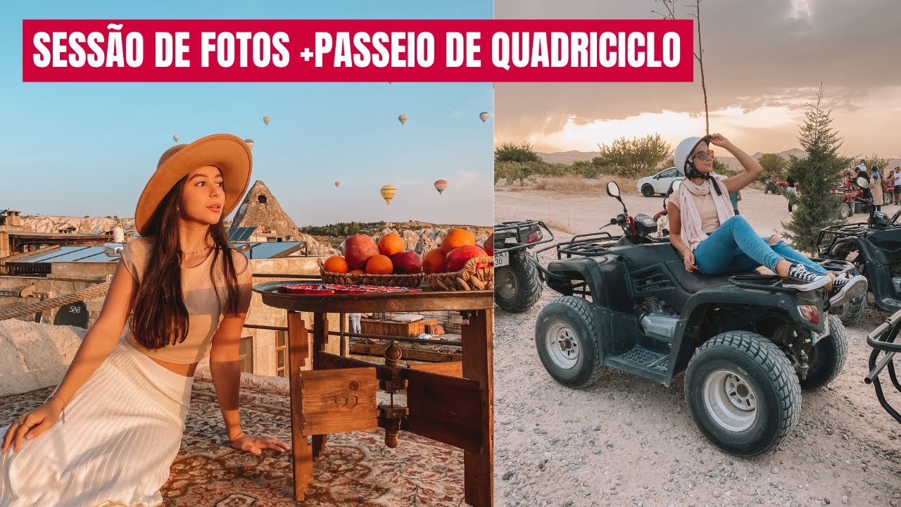 VLOG TURQUIA: Sessão de fotos na Capadócia + Passeio Radical de Quadriclo! | Stephanie Garcia