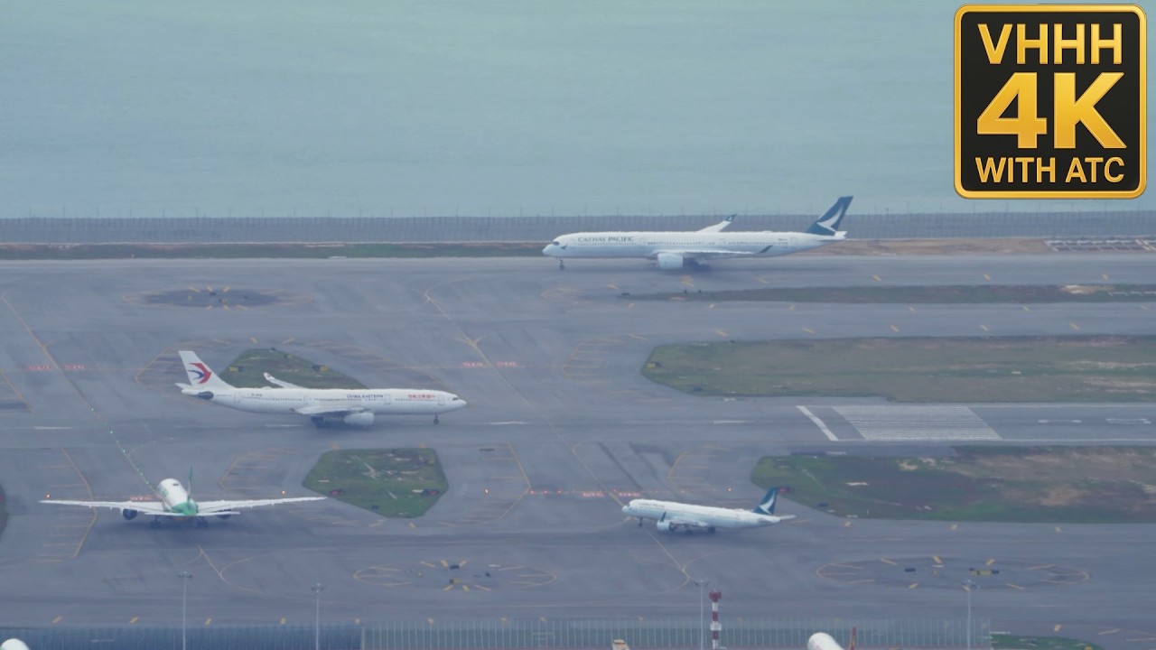 Hong Kong Airport Above the clouds with ATC