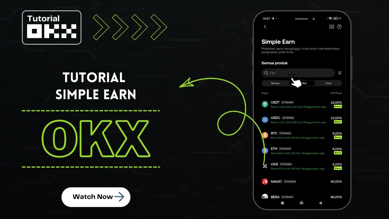 Tutorial OKX Simple Earn