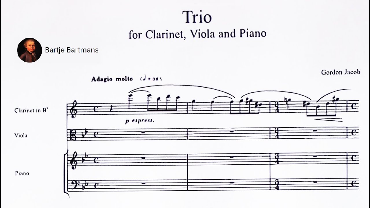 Gordon Jacob - Clarinet Trio (1969)