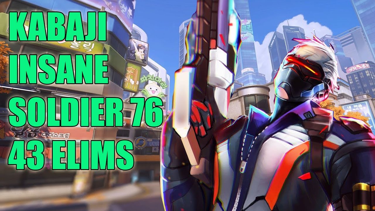 KABAJI SHOWING HIS INSANE AIM TRACKING SOLDIER 76 - TOP 500 OVERWATCH SEASON 21