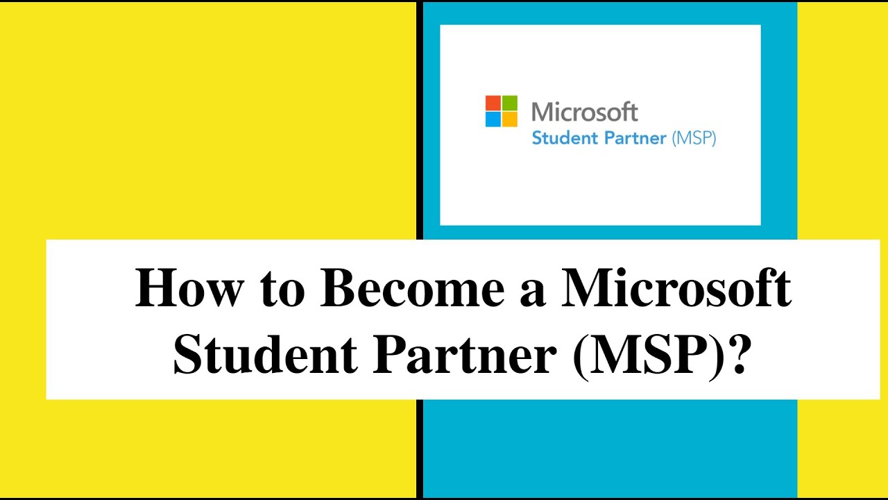 Applying Microsoft Student Partner program.