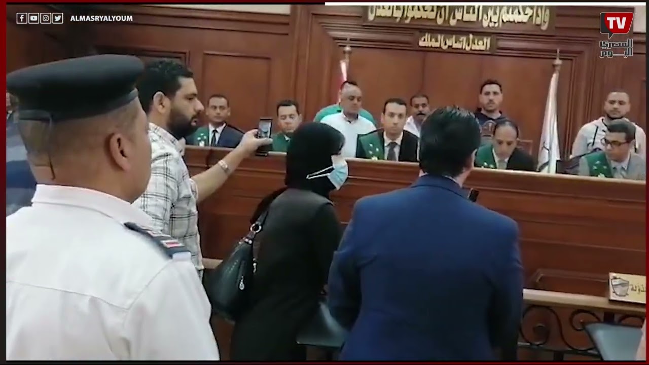 لحظة النطق بالحكم علي طبيبة كفر الدوار من المحكمة التأديبية في محافظة البحيرة