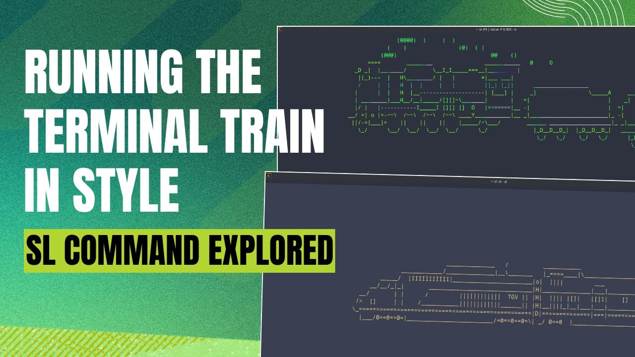 Fun with Linux: Run (and Fly) a Train in the Terminal