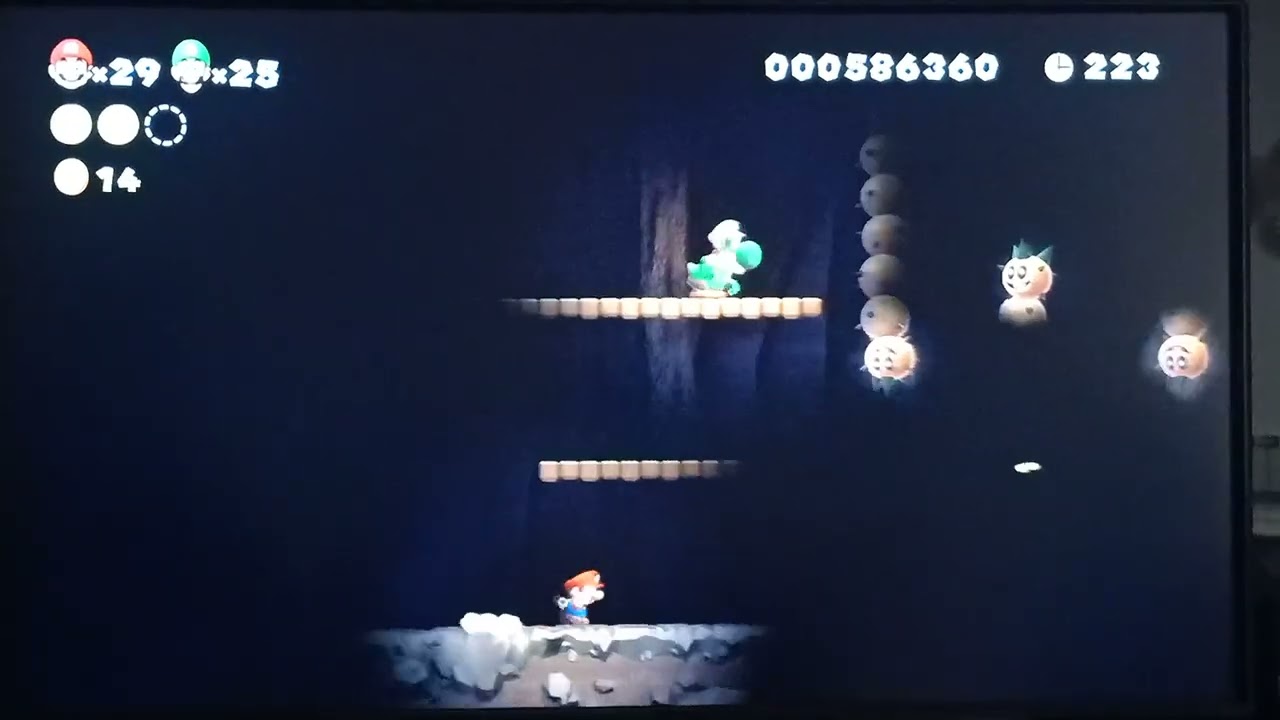 Deserto delle torte: 2 Grotta dei Marghibruchi (3 moneta stella) SUPER MARIO BROS U. DELUXE