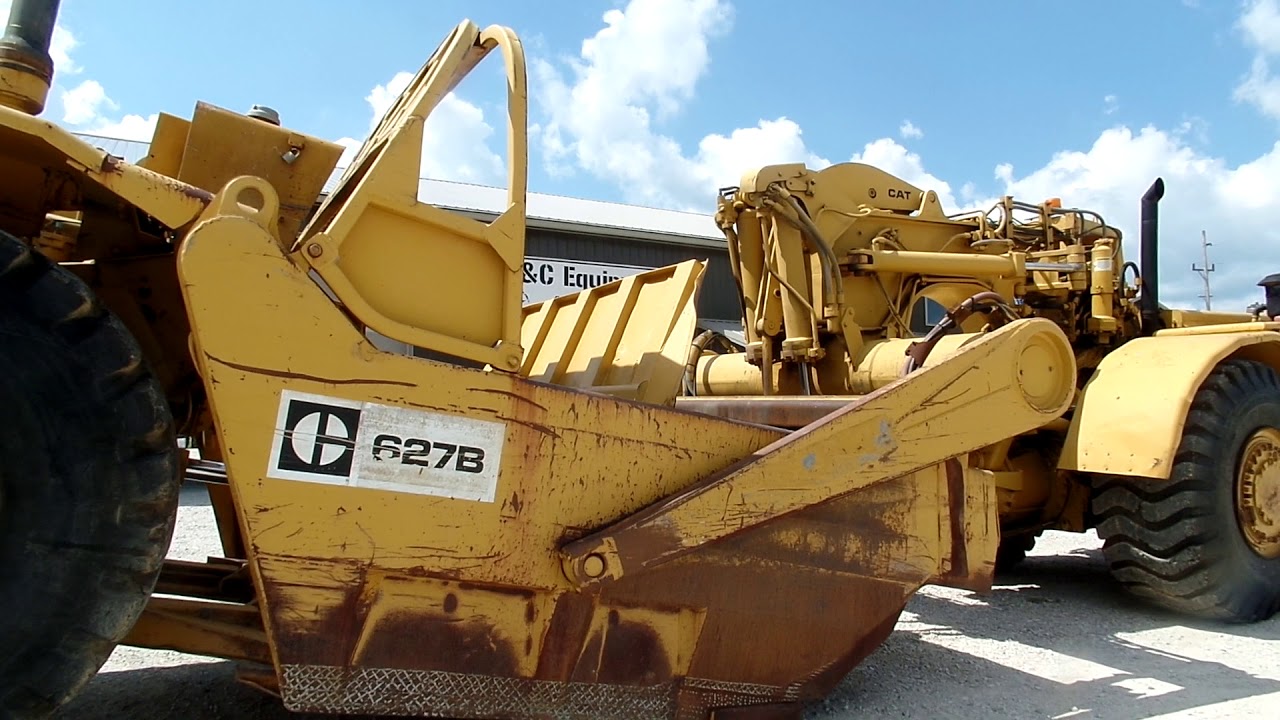 Caterpillar 627B Double motor Scraper C&C Equipment 20 yard