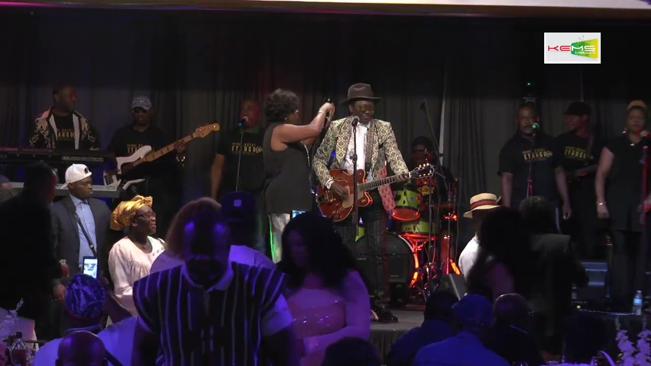 PRINCE NDEDI EYANGO 40TH YEARS MUSICAL CAREER ANNIVERSARY BACK STAGE CAMERA . BY KEMS MEDIA