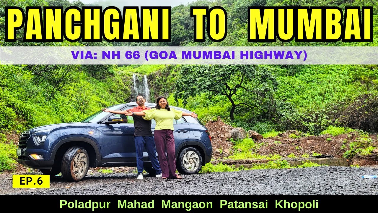 Panchgani to Mumbai via NH-66 | Construction update of Goa Mumbai Highway | Roving Family