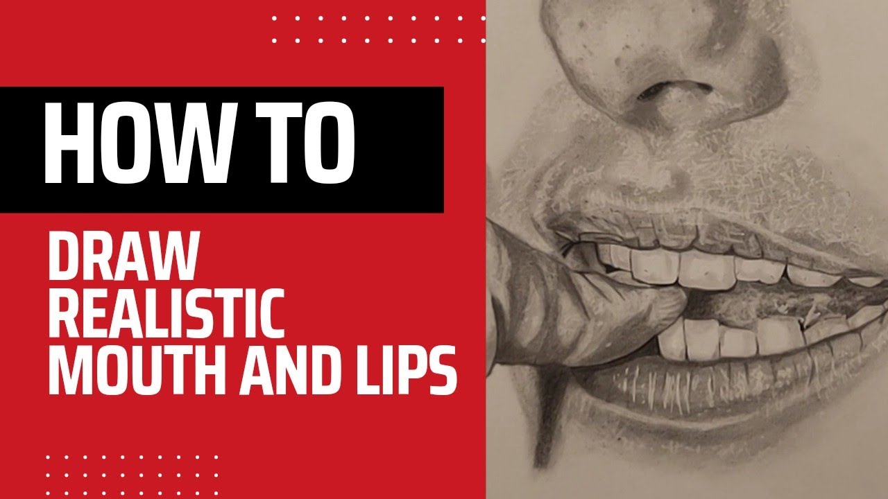 How to draw realistic 👄 MOUTH and LIPS